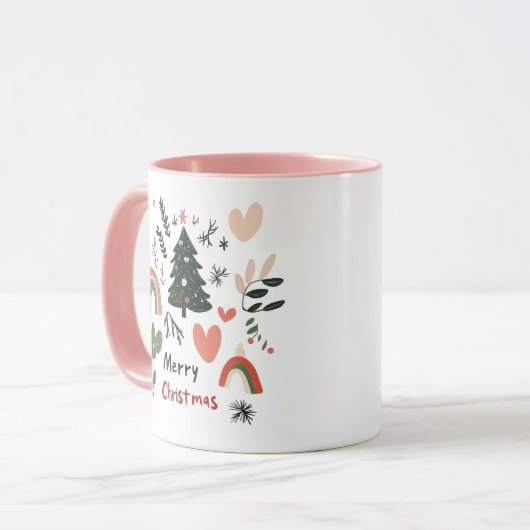 Boho Christmas Tasse (Vorderseite Links)