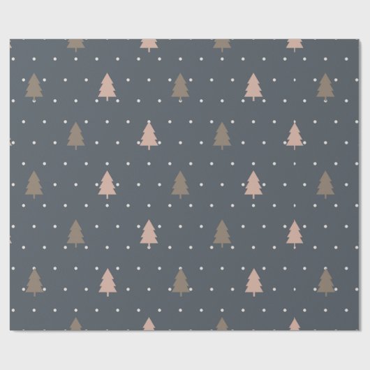 Boho Christmas Tree Wrapping Paper Sheets Geschenkpapier (Flach)
