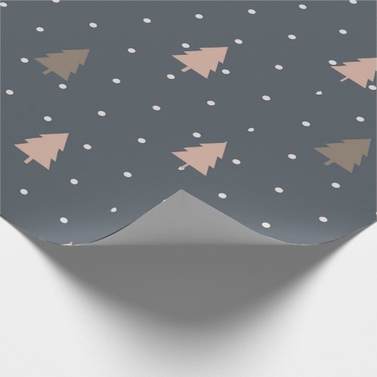 Boho Christmas Tree Wrapping Paper Sheets Geschenkpapier (Ecke)