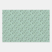 Boho Christmas Trees Holiday Geschenkpapier Set (Vorderseite 3)