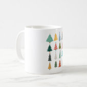 Boho Christmas Trees Kaffeetasse (Vorderseite Links)