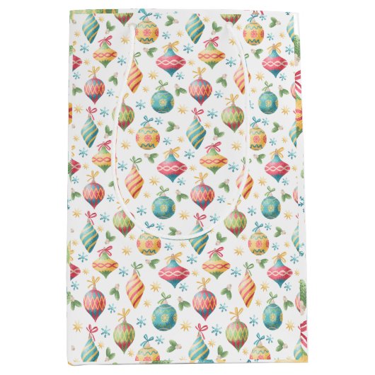 Boho Christmas Vibes Mittlere Geschenktüte (Vorderseite)