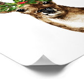 Boho Christmas Wall Art Print Poster (Ecke)