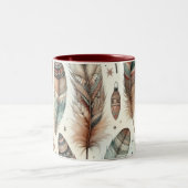 Boho Christmas Zweifarbige Tasse (Mittel)