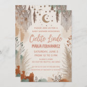 Boho Cielito Lindo Baby Shower Einladung (Vorne/Hinten)