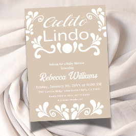 Boho Cielito Lindo Mexican Baby Shower Einladung