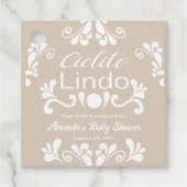 Boho Cielito Lindo Mexican Baby Shower Geschenkanhänger (Vorderseite)