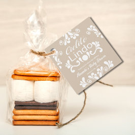 Boho Cielito Lindo Mexican Baby Shower Geschenkanhänger