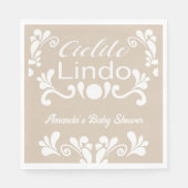 Boho Cielito Lindo Mexican Baby Shower Serviette (Vorderseite)