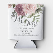 Boho Cinnamon Rose Blush Pink Blues Hochzeit Dosenkühler (Vorderseite)