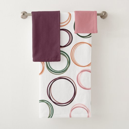 Boho Circles Badetuch-Set Badhandtuch Set (Insitu)