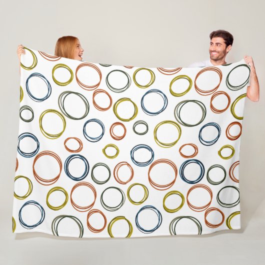 Boho Circles Fleecedecke (Beispiel)