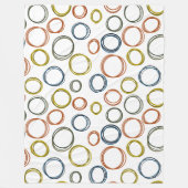 Boho Circles Fleecedecke (Vorderseite)