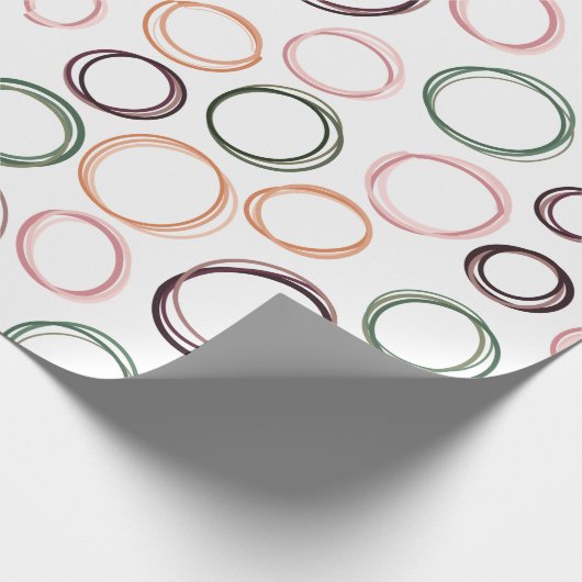 Boho Circles Geschenkpapier (Ecke)
