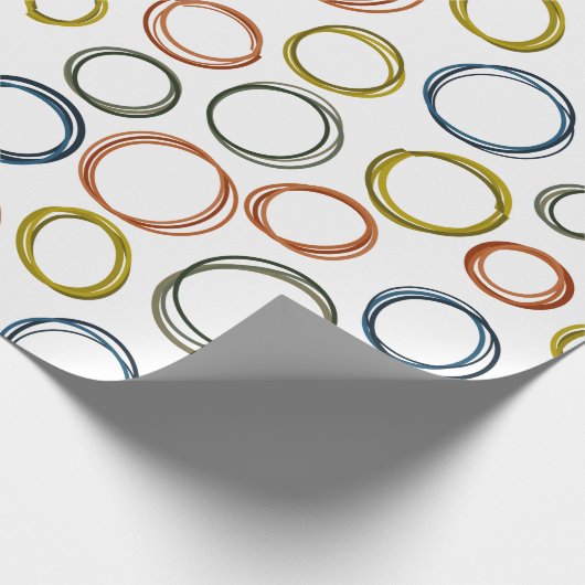 Boho Circles Geschenkpapier (Ecke)