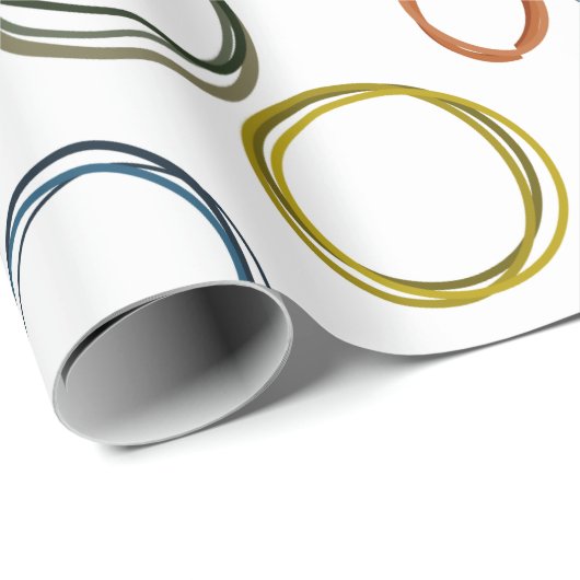 Boho Circles Geschenkpapier (Rolleneckpunkt)