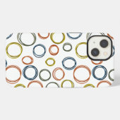 Boho Circles iPhone Hülle (Rückseite (Horizontal))