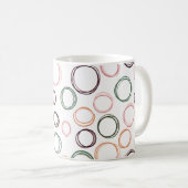 Boho Circles Kaffeetasse (VorderseiteRechts)