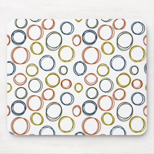 Boho Circles Mousepad (Vorne)