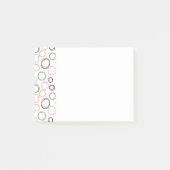 Boho Circles Post-it Klebezettel (Vorderseite)