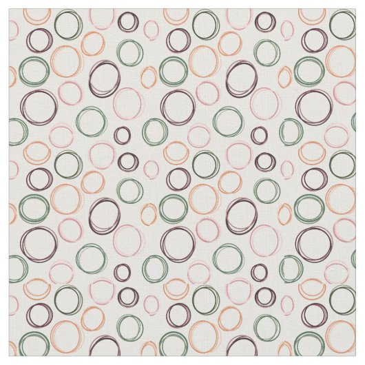 Boho Circles Stoff (Nahaufnahme)