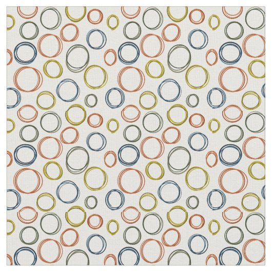 Boho Circles Stoff (Nahaufnahme)