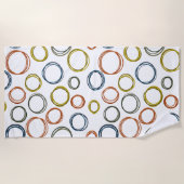 Boho Circles Strandtuch (Vorderseite)