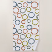 Boho Circles Strandtuch (Vorderseite)