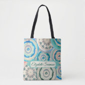 Boho Circles Tote Bag Tasche (Vorderseite)