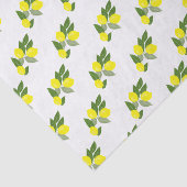 Boho Citrus Lemon Musterteppichpapier Seidenpapier (Ausschnitt)