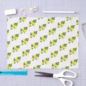 Boho Citrus Lemon Musterteppichpapier Seidenpapier (Handwerk)