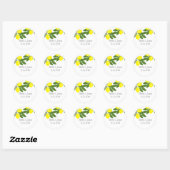 Boho Citrus Lemon Stickers (Blatt)