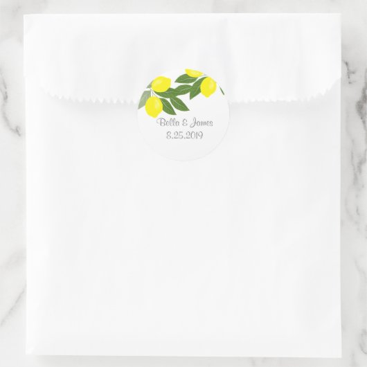 Boho Citrus Lemon Stickers (Tasche)