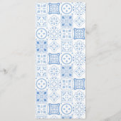 Boho Citrus Polterabend Individuelle Ortsnamen Menükarte (Rückseite)