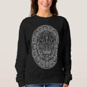 Boho Clam Shell Sea Life Mandala  Cute Bohemian Sp Sweatshirt (Vorderseite)