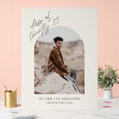 Boho Class of 2025 Arch Foto Abschluss Acrylschild (Hochzeit)