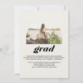 Boho Class of 2025 Arch Foto Abschluss Ankündigung (Rückseite)