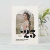 Boho Class of 2025 Arch Foto Abschluss Ankündigung (Stehend Vorderseite)