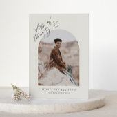 Boho Class of 2025 Arch Foto Abschluss Einladung