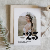 Boho Class of 2025 Arch Foto Abschluss Einladung