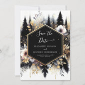 Boho Classic Enchanted Forest Weddin Save The Date (Vorderseite)