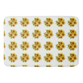Boho Classic Niedlich Rustikale Moderne Sonnenblum Badematte (Vorderseite)