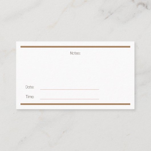 Boho Clips Visitenkarte (Rückseite)