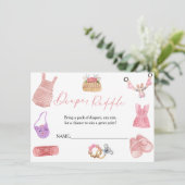 Boho Clothes Daiper Raffle für Babyduschkarte Einladung (Stehend Vorderseite)