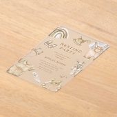 Boho Clothes Kinderzimmer Nesting Party Acryleinladungen (Ablage )