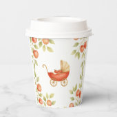 Boho Clothesline Apple Locally Grown Baby Shower Pappbecher (Rückseite)