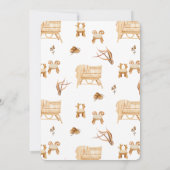 Boho Clothesline Baby Dusche Danke Karte (Rückseite)