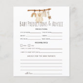 Boho Clothesline Baby Predictions & Advice (Vorderseite)