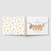 Boho Clothesline Baby Showbook Gästebuch (Voll)