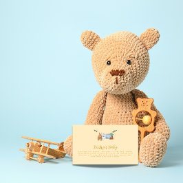 Boho Clothesline Boy Pastel Gelbe Bücher für Kinde Begleitkarte